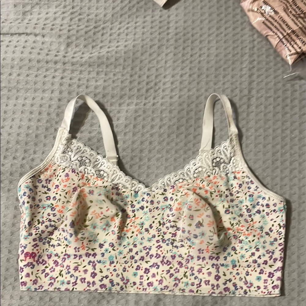 Ruby Ribbon Floral Print Heritage Lace Demiette